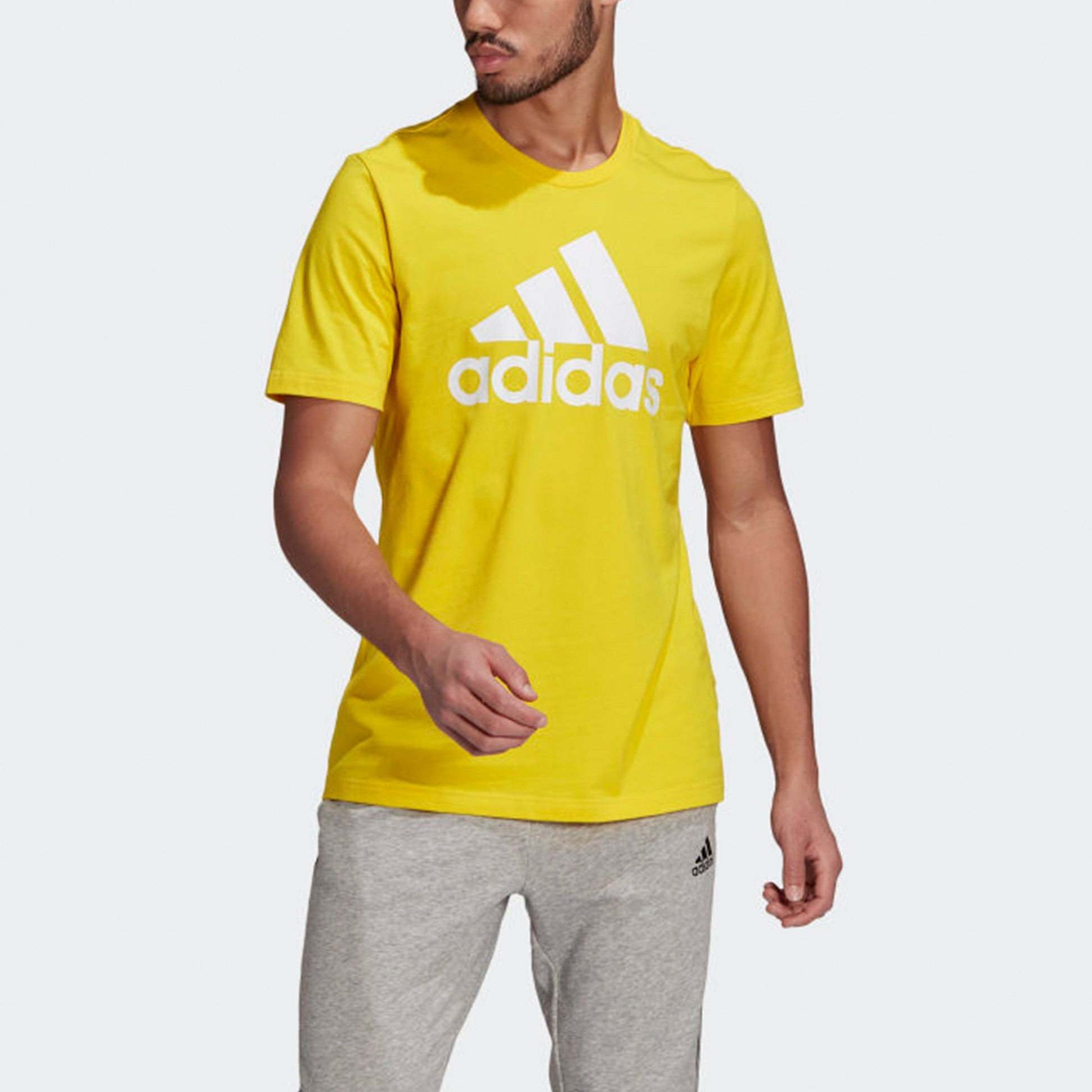 adidas Sports Training Casual Round Neck Short Sleeve Yellow GM3248