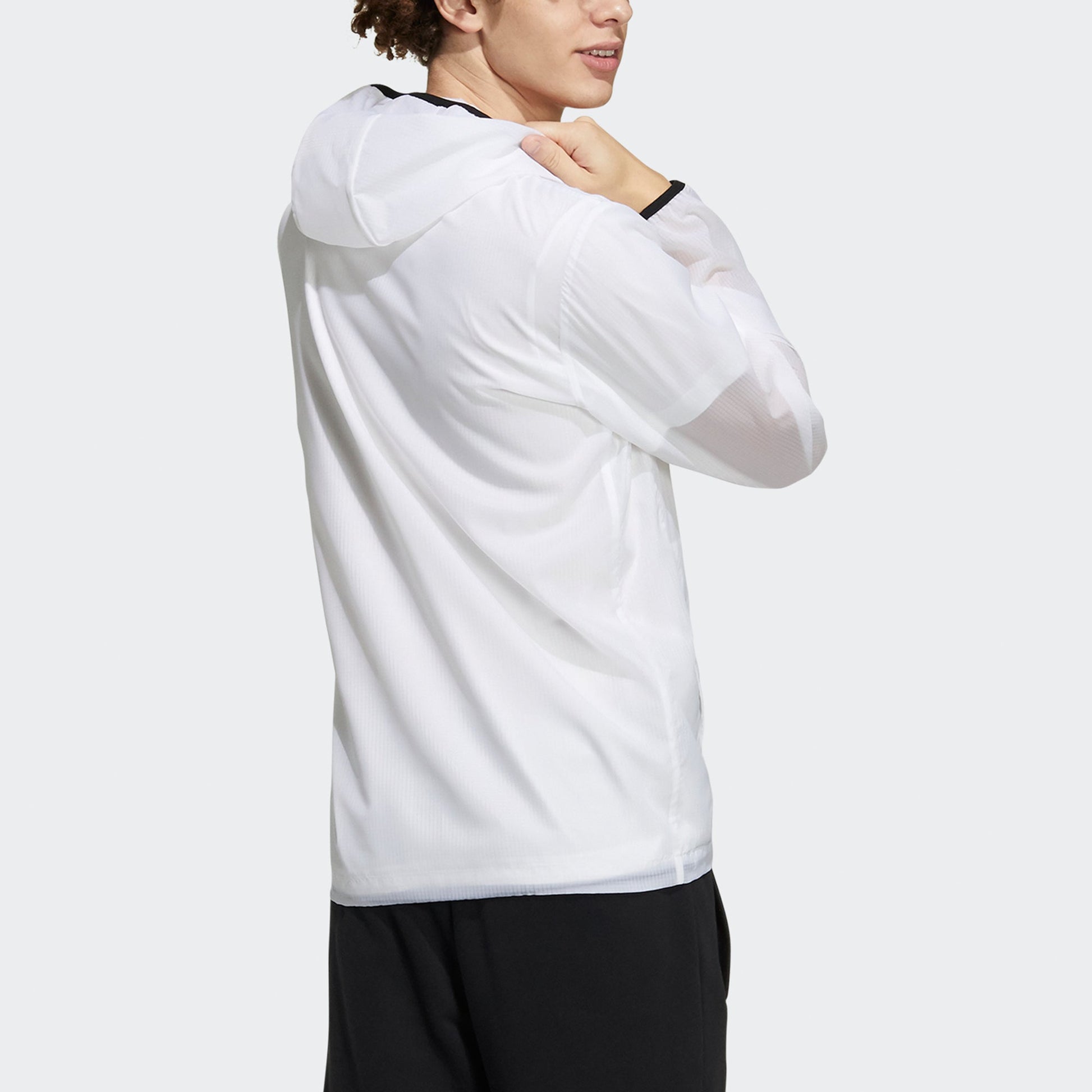 adidas neo M Ce Lw Wb Casual Sports Hooded Jacket White GP4869
