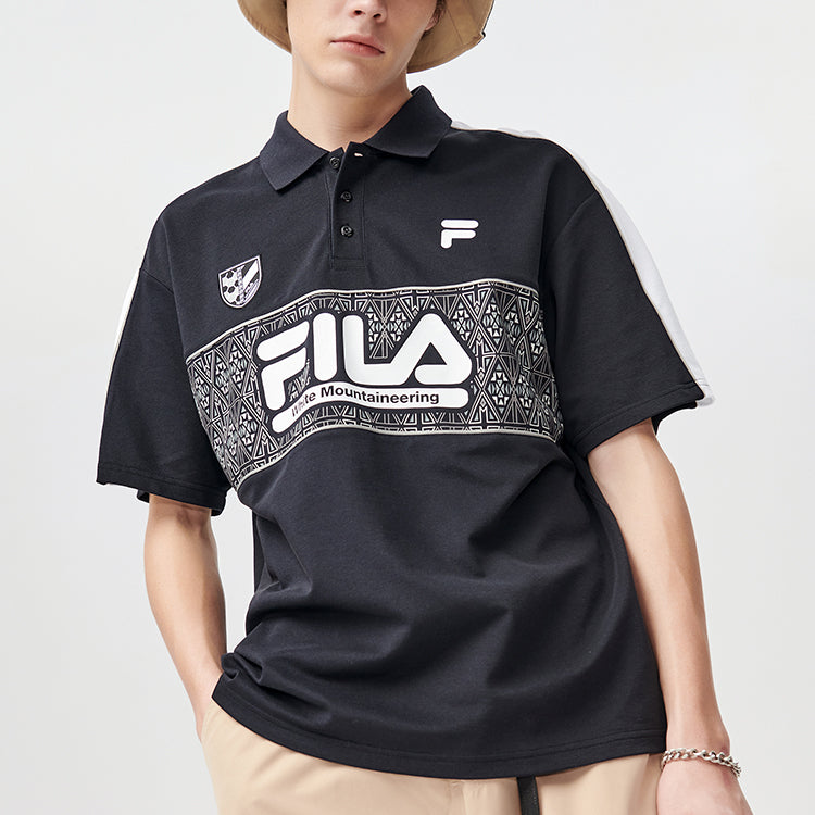 FILA FUSION x White Mountaineering LogoPolo T11M127108F-BK