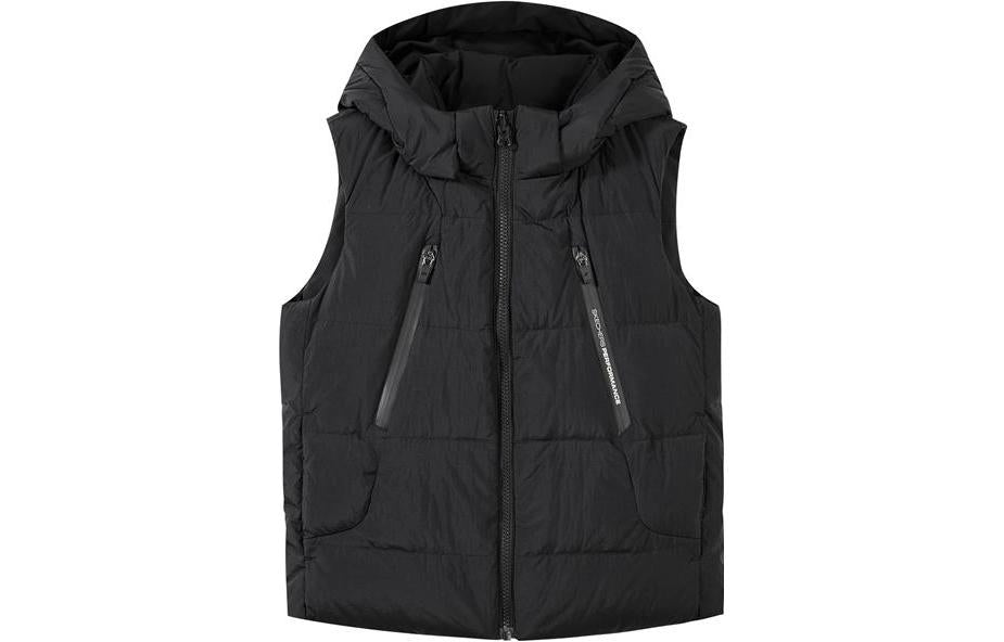 (GS) Skechers Logo Printed Reversible Down Jacket 'Red Black' P422B002