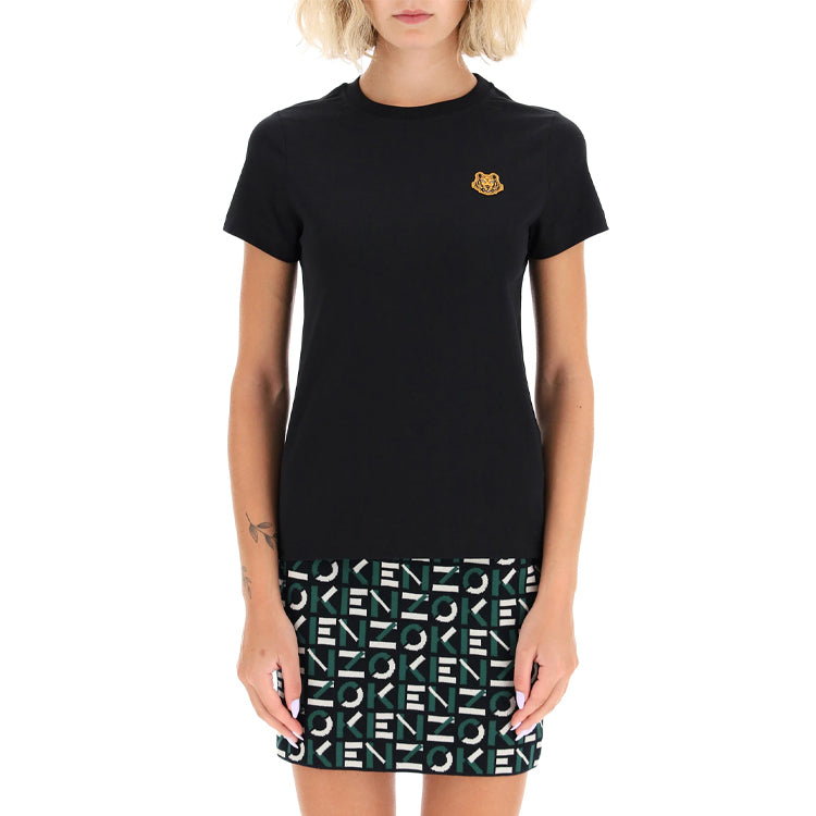 KENZO SS21 Logo Round Neck Short Sleeve Black FB52TS8434SA-99