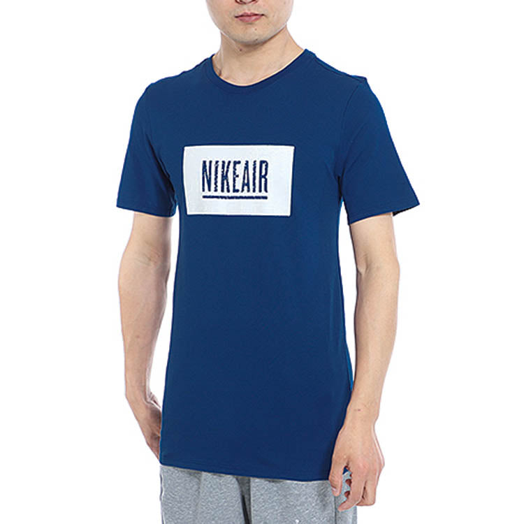 Nike x Pigalle Crossover Air Tee Casual Sports Round Neck Short Sleeve Breathable Navy Blue 886681-423