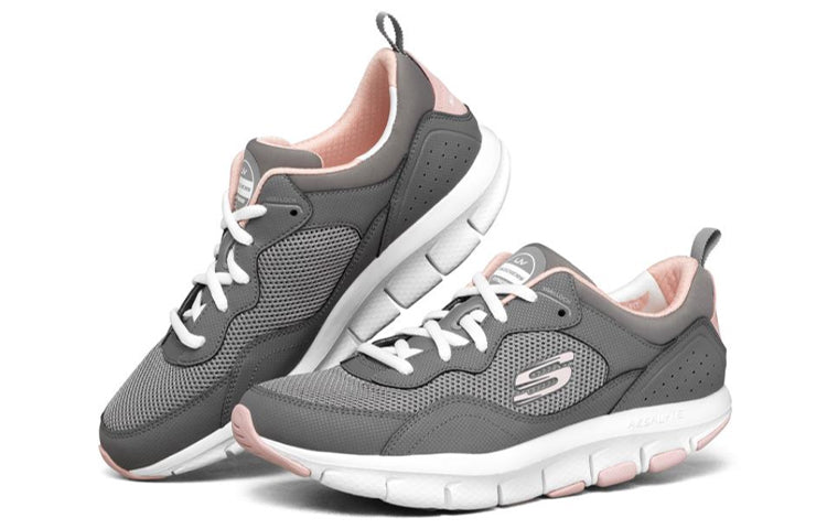 (WMNS) Skechers Liv Sneakers Grey/White/Pink 88888193-CCPK