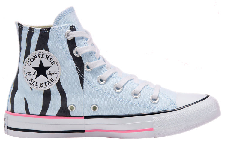 Converse Chuck Taylor All Star High 'Twisted Summer - Blue Zebra Print' 167662F