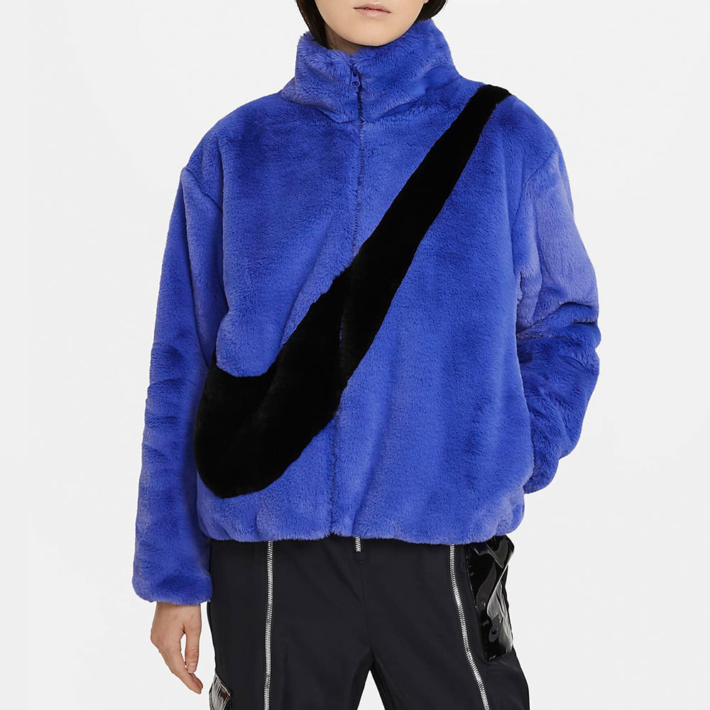 (WMNS) Nike Sportswear Stand Collar Logo Jacket Blue CU6559-430