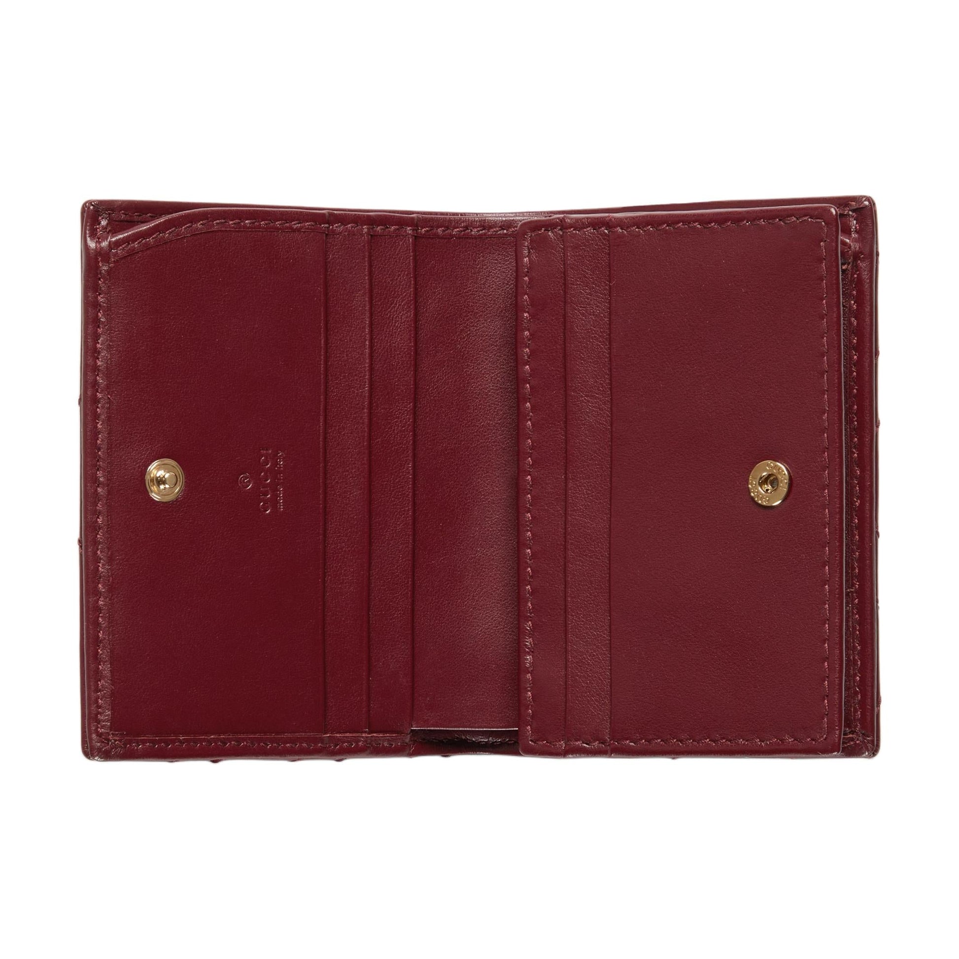 (WMNS) Gucci 26 GG Marmont Quilted Leather Wallet 'Rosso Ancora Red' 466492-DTDHV-6207