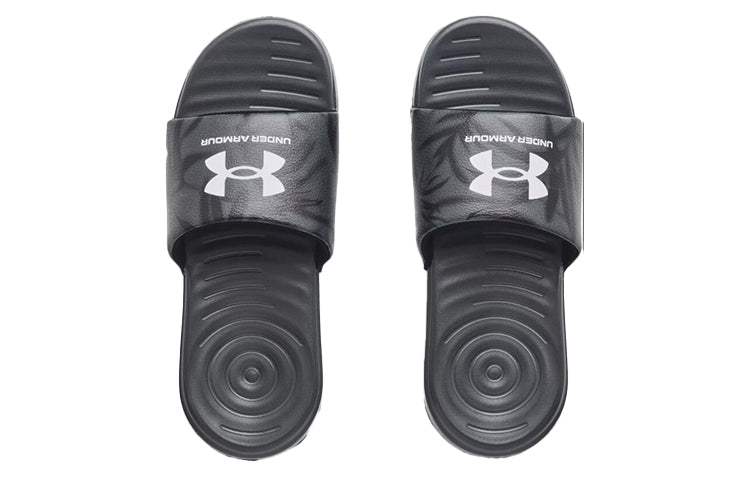 (WMNS) Under Armour Ansa Graphic Slipper Black 3024436-102