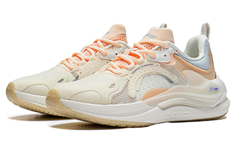 (WMNS) Li-Ning Spark 3 'Cream White Orange' AGLS062-2