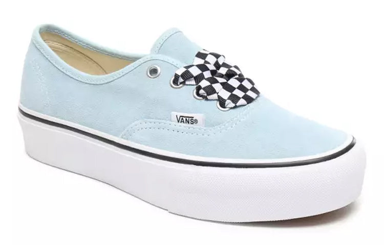 Vans Checkerboard Lace Authentic Platform 2.0 Blue/White VN0A3AV8S1X