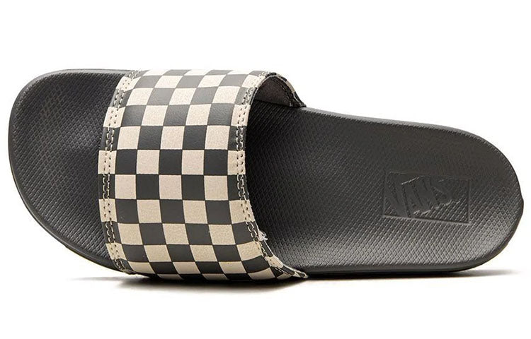 Vans La Costa Slide-On Sports Slippers Black White Distress Grid 'Black White' VN0A5HF588H