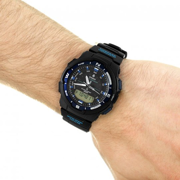 CASIO OUTGEARSeries Sportses Black Analog/Digital Combo SGW-500H-1B