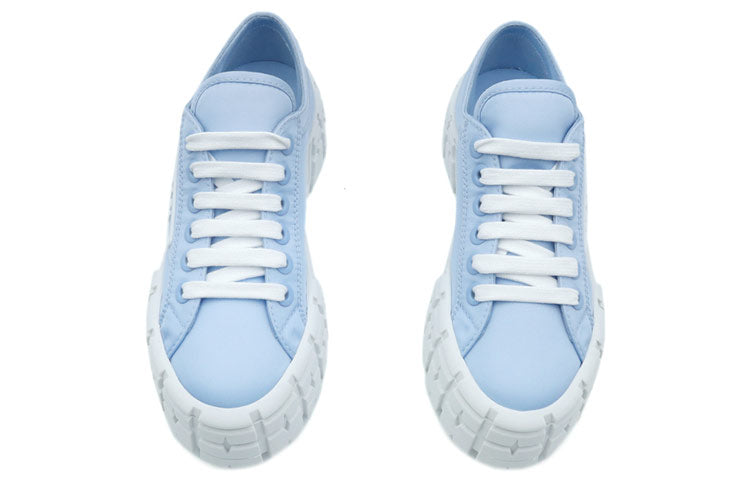 (WMNS) PRADA Double Wheel Re-nylon Gabardine Sneakers 'Blue' 1E260M_3LFX_F0076