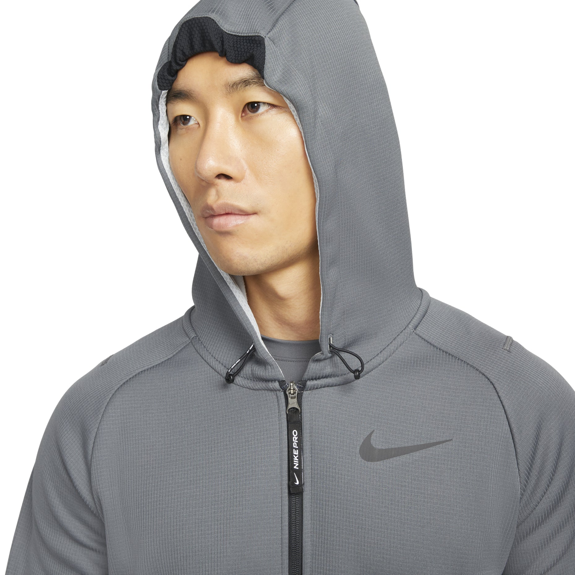 Nike logo zipped hooded jacket 'Grey' DD2125-068