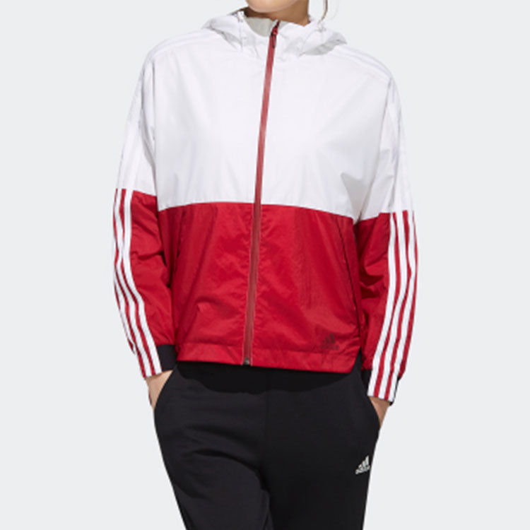 (WMNS) adidas Sportswear Jacket Eh3853 White/Red EH3853