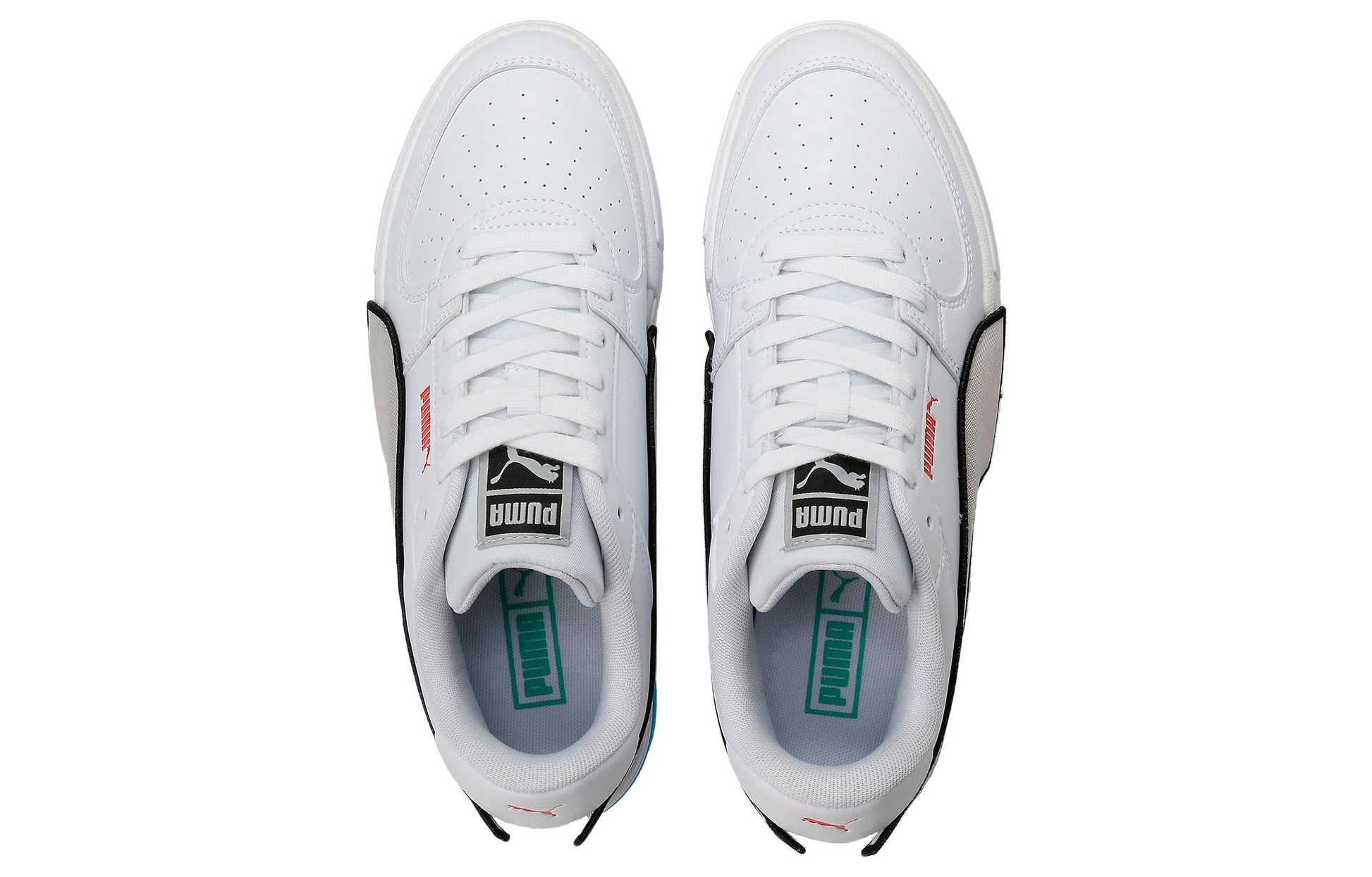 PUMA Ca Pro Low Tops Casual Skateboarding Shoes Unisex White Silver Blue 383404-03