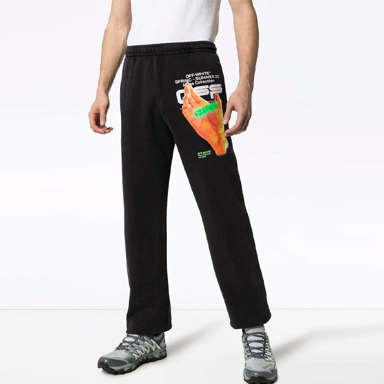 Off-White SS20 Hand Logo Jogging Trousers OMCH020R20E300131088