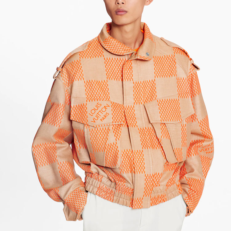 LOUIS VUITTON LV SS21 Damier Checkered Long Sleeve Jacket For Men Brown 1A8PMT
