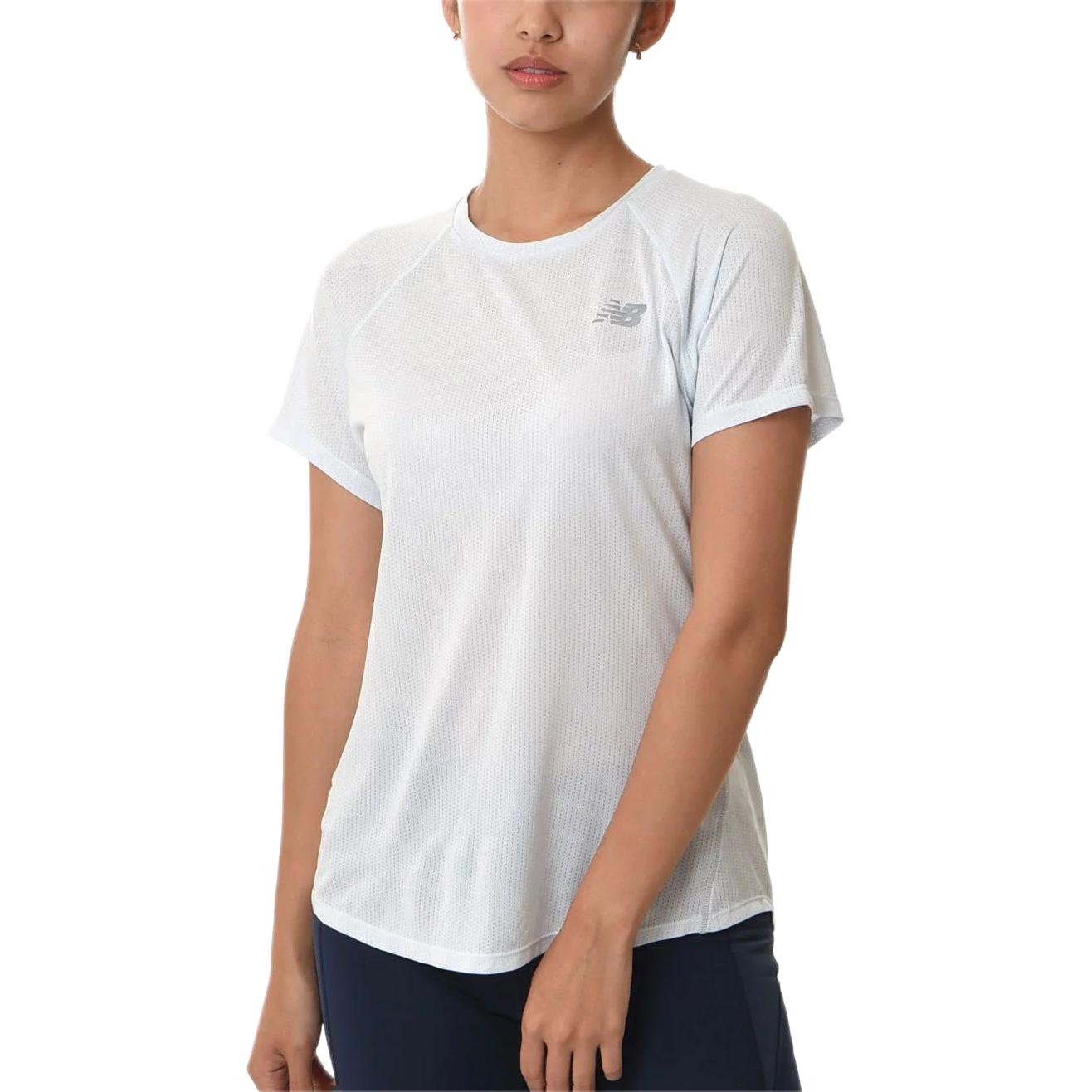 (WMNS) New Balance Impact Run T-Shirt Asia Sizing 'Ice Blue Heather' WT21262-IBH