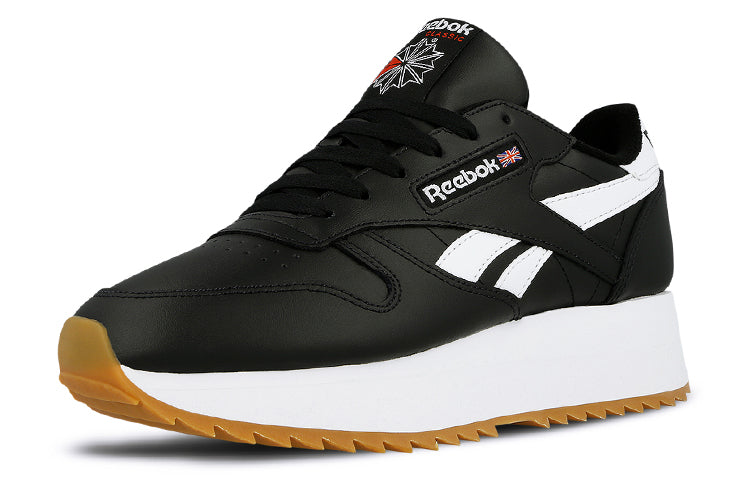 (WMNS) Reebok Classic Leather Double 'Black White' DV3631
