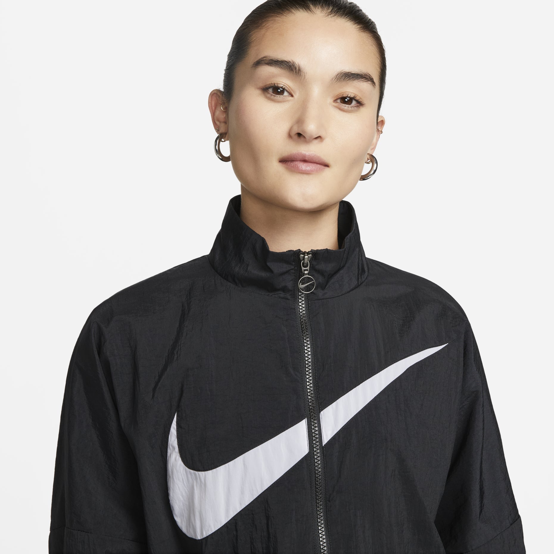 (WMNS) Nike Sportswear Essential Woven Jacket 'Black' DX5865-010