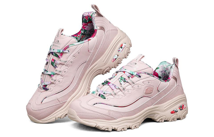 (WMNS) Skechers D'Lites 1.0 Low-Top Running Shoes Pink 149464-PKMT