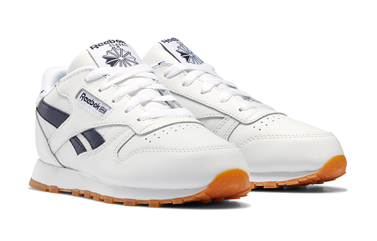 Reebok Classic Leather Running Shoes K 'Black White' FV2096