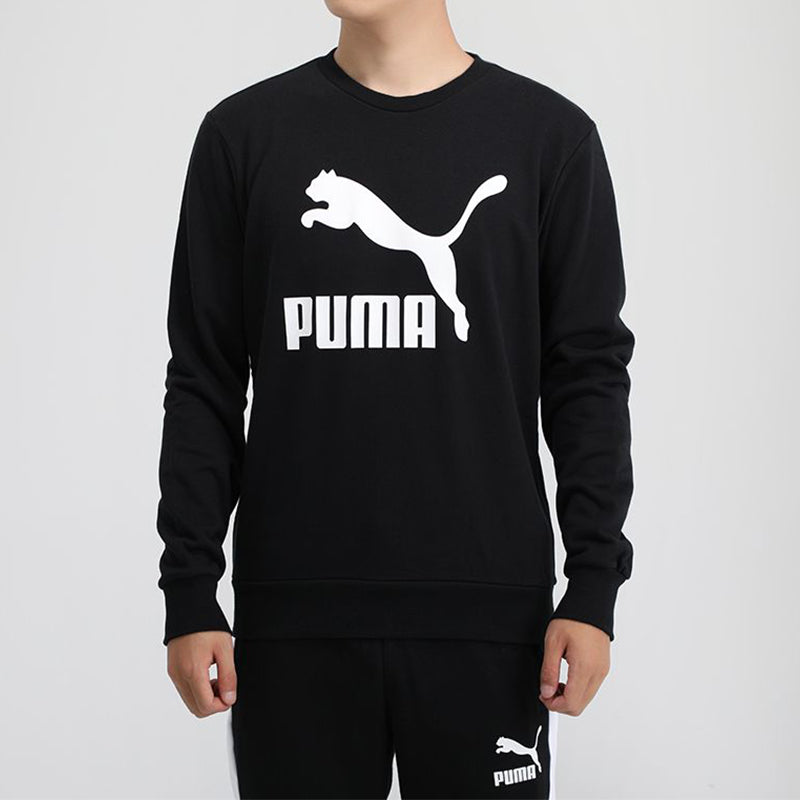 PUMA Classics Casual Printing Round Neck Black 599296-01
