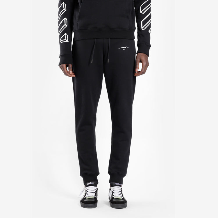 Off-White 3D Graphic Tapered Track Diag Marker Arrows Pants Black/White OMCH008E181920241001