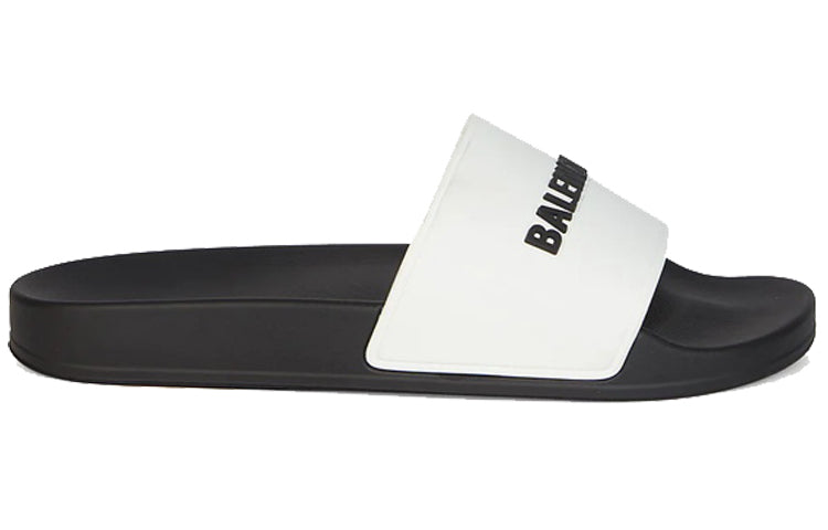 Balenciaga Pool Slides 'White Black' 565826W1S879010