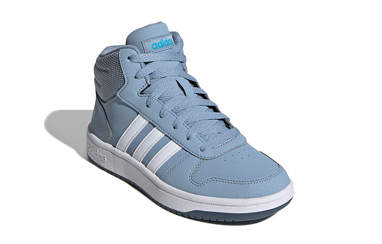 (GS) adidas Hoops 2.0 Mid K 'Blue White' FW3158