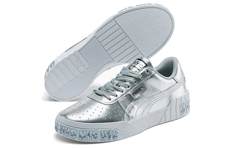 (WMNS) PUMA Cali Silver NYC 'Skyline Print' 372967-01