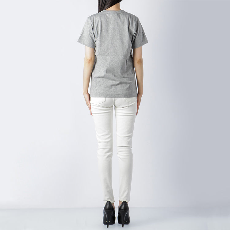 (WMNS) COMME des GARCONS PLAY Heart Logo Tee 'Grey Black' AZ-T083-051-1