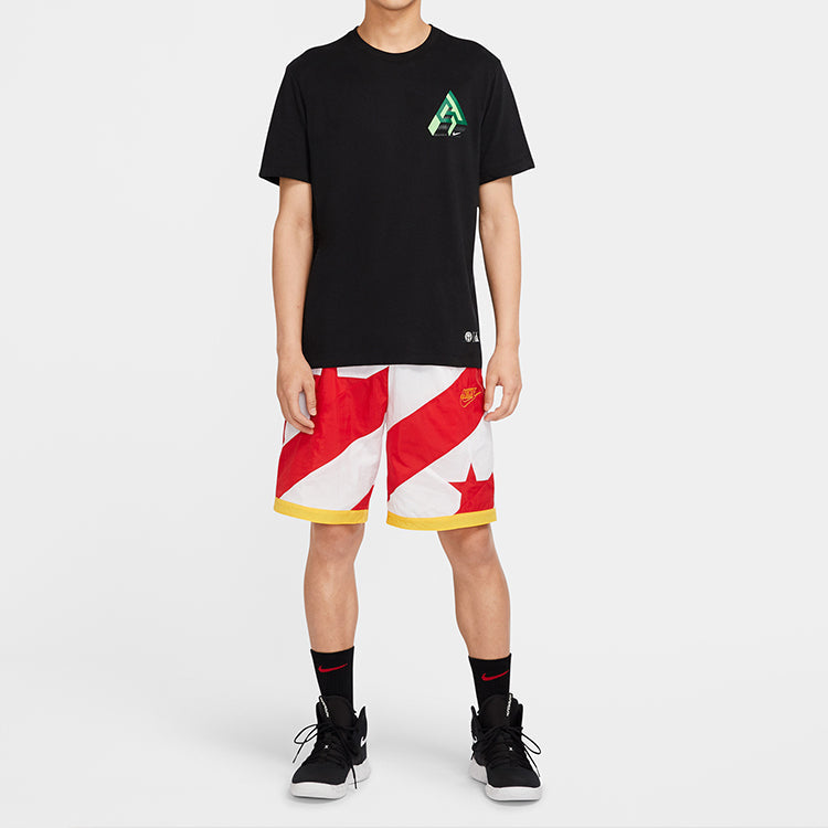 Nike Dri-FIT Giannis Logo Basketball Short Sleeve T-Shirt 'Black' CV1092-010