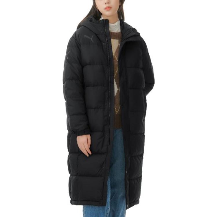 PUMA Long Down Jacket 'Black Grey' 932547-01