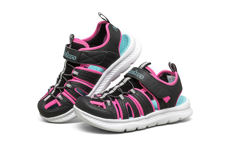 (GS) Skechers C- Flex Sandal 2.0 'Black Pink' 302100L-BKPK