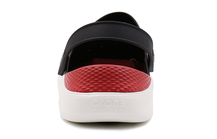Crocs LiteRide Black Sandals 'Black White' 204592-066