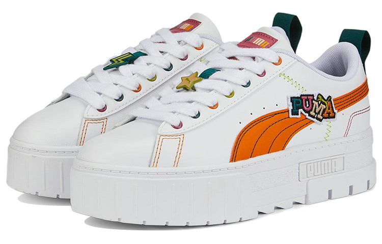 (WMNS) PUMA Mayze Pierced 'White Orange Brick' 386582-02