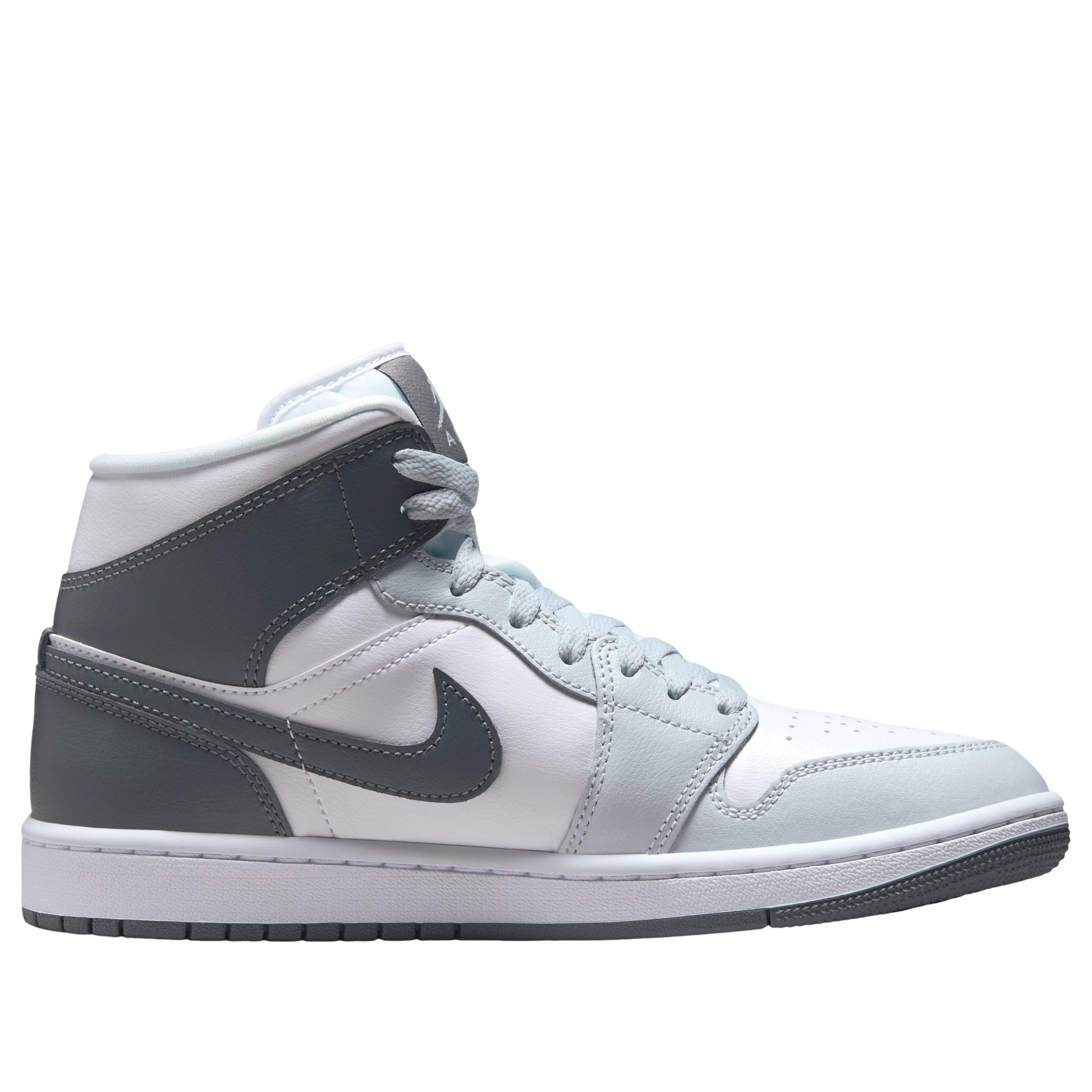 (WMNS) Air Jordan 1 Mid 'Pure Platinum Smoke Gray' BQ6472-113