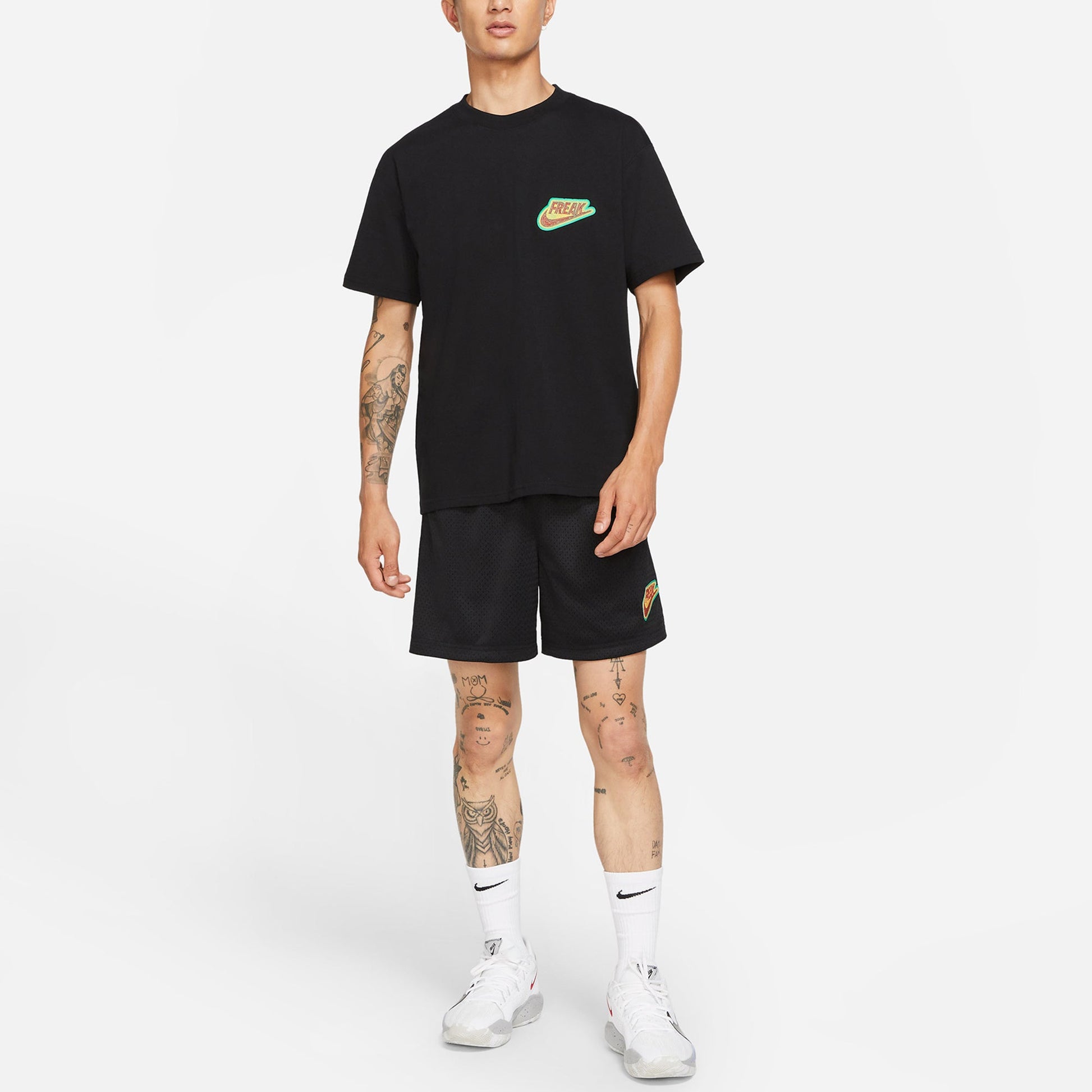 Men's Nike Mesh Short Freak Casual Sports Breathable Knit Shorts Black DA5688-010