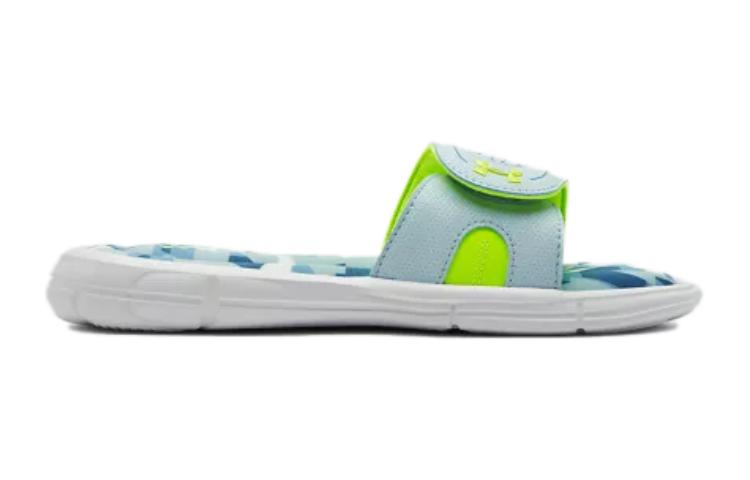 (GS) Under Armour Ignite Jagger VIII Slides 'Blue Green' 3021319-101