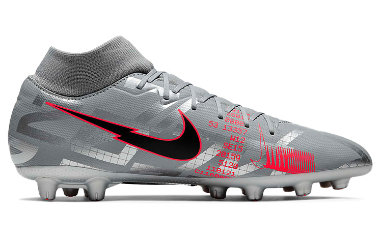 Nike Mercurial Superfly 7 Academy HG 'Metallic Bomber Grey Red' AT7945-906