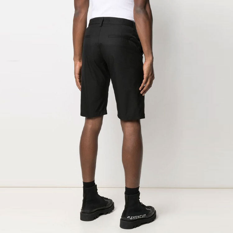 Off-White Industrial Belt Knee-Length Shorts Version Black OMCB050S21FAB0011001