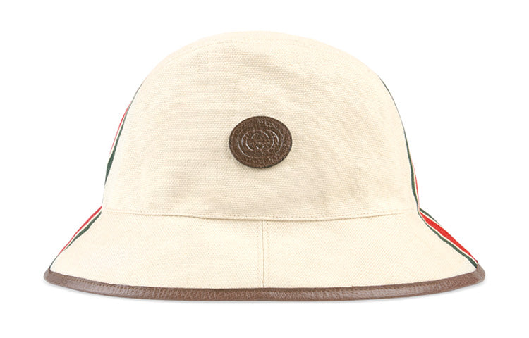 Gucci Canvas Fedora Hat With Web Stripe 'Light Beige' 661943-4HAG3-2865