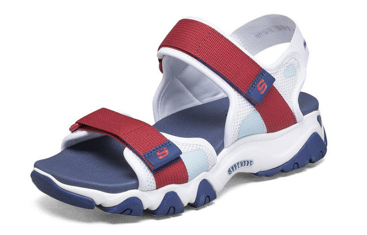 (WMNS) Skechers D'Lites 2.0 Sandals Blue/White/Red 66666297-WNVR