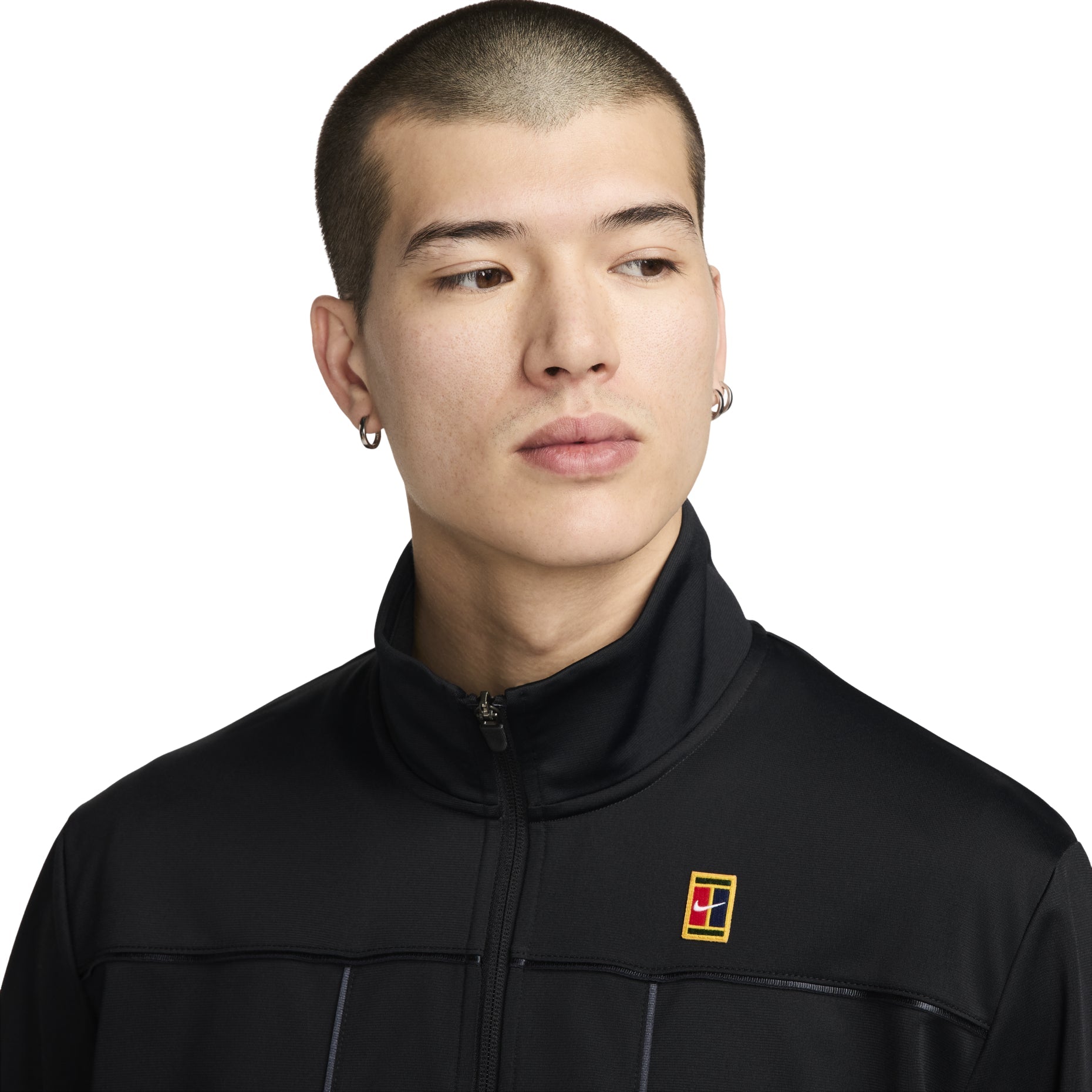Nike Court Tennis Zipped Jacket Asia Sizing 'Black' DC2566-010