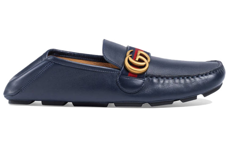 Gucci Horsebit Loafers Moccasins 'Navy' 450891-DTM10-4062