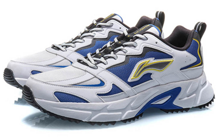 Li-Ning Retro Running Shoes 'Storm Blue White' ARLQ001-2
