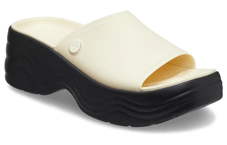 (WMNS) Crocs Skyline Slides 'Vanilla Black' 208182-1LG
