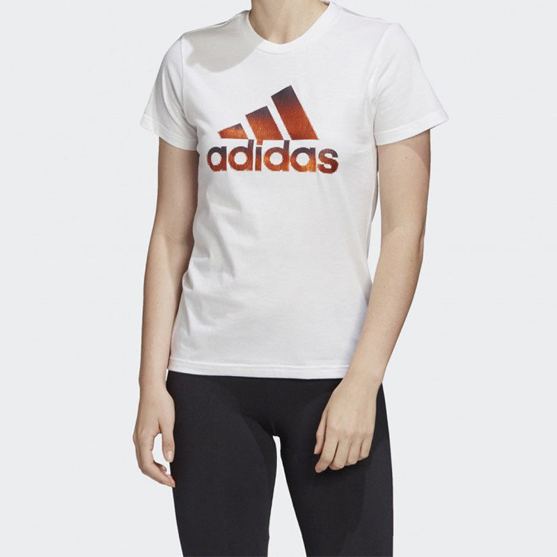 (WMNS) adidas Training Sports Round-neck Short-sleeve Tee White FJ5012