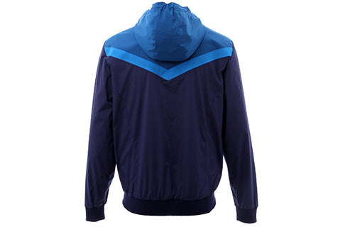 Men's FENDI hooded Zipper Design Jacket Navy Blue FXX109-0TB-F0QA2